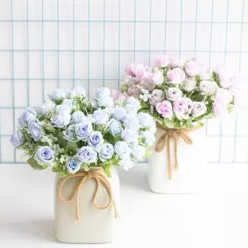 Креативный искусственный цветок Декоративный Не выцветает своими руками фиолетовый