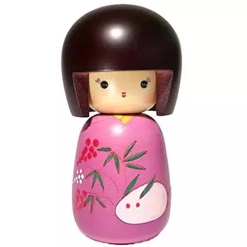 Креативный календарь цветов Kokeshi, награда министра, сделано Masae, сделано в Японии (Снежный кролик) (Главный победитель, Фудзикава)