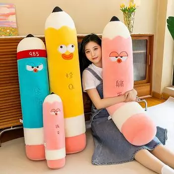 Креативный карандаш плюшевая игрушка мягкая длинная подушка для сна украшение дома реквизит для фотосъемки детские подарки на день рождения 50cm зелёный