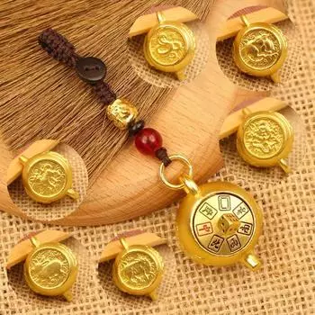 Креативный китайский зодиак вращающийся сплав чайник брелок кулон на удачу рюкзак украшение подвесные аксессуары