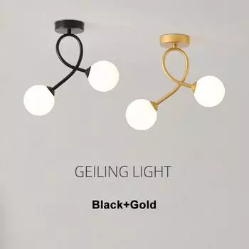 Креативный коридорный светильник Минималистский современный балконный потолочный светильник Nordic Net Гардеробная веранда светильник 14W&White light чёрный