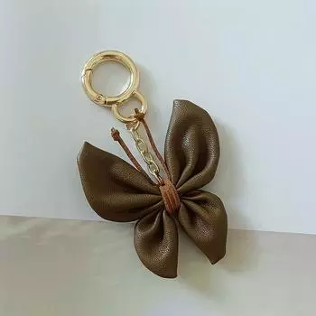 Креативный кожаный брелок-бант, подвеска, автомобильные брелоки, изысканный PU бабочка, рюкзак, подвеска, украшения, аксессуары, подарки