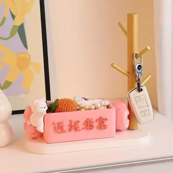 Креативный кремовый стиль, близкий к меже, богатый орнамент из смолы, ключи для входа, хранения, офисного стола, украшения для подарков лучшему другу