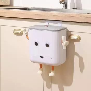 Креативный крючок, самоклеящаяся коробка, декоративный держатель крючка, набор, симпатичные мультяшные крючки в форме руки и ноги для коробки с салфетками, подставки для мусорного бака серый