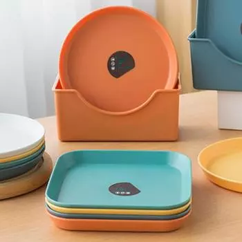 Креативный круглый поднос для закусок, домашняя тарелка для плевания костей, поднос для фруктов, высокий уровень внешнего вида, тарелка для торта, стол для хранения закусок