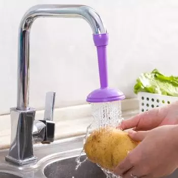 Креативный кухонный смеситель для экономии воды, распылитель для кухонного крана, регулируемая насадка-фильтр, поворотный излив, смеситель short розовый