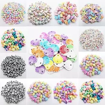 Креативный кулон 8-20 мм, ожерелье, браслет, акриловые свободные бусины, оптовая продажа, сделай сам, для изготовления ювелирных изделий, 5-50 шт.