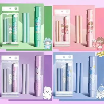 Креативный ластик пресс-типа, милый ластик в стиле ручки с изображением животных, резиновый ластик для карандашей, студенческий Снова в школу, каваи, канцелярские принадлежности