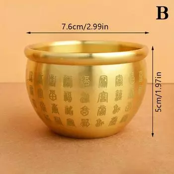 Креативный латунный цилиндр Baifu фэн-шуй Lucky Fortune Рог изобилия украшение для дома 5*7.6cm