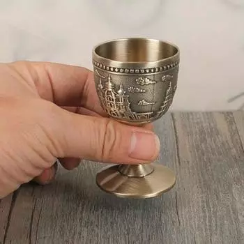 Креативный легко чистящийся узор с резьбой против царапин, нежный металлический бар в стиле ретро, чашка для вина, принадлежности для паба, ретро кубок