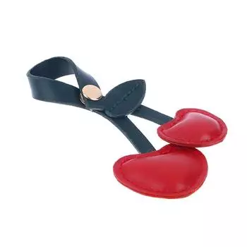 Креативный маленький брелок для ключей в виде вишни, кожаный брелок в виде фруктов, в пасторальном стиле 1pcs