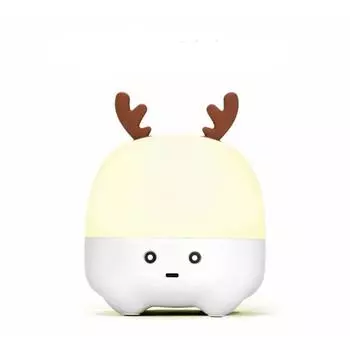 Креативный маленький олень 2 в 1 беспроводной Bluetooth-динамик красочный ночник лампа детские рождественские/свадебные/подарки на день рождения белый