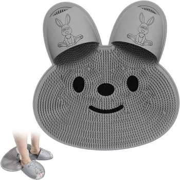 Креативный массажный коврик для душа, бытовой нескользящий коврик для ванной, артефакт для ног серый