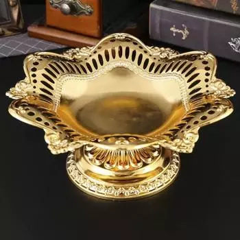 Креативный металлический поднос для торта, поднос для выпечки послеобеденного чая, небольшой поднос для фруктов, украшение для гостиной, тарелка для хранения закусок, домашний декор 3.62 in