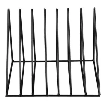 Креативный металлический треугольный железный настольный держатель для книжной полки для книжного журнала (черный) чёрный