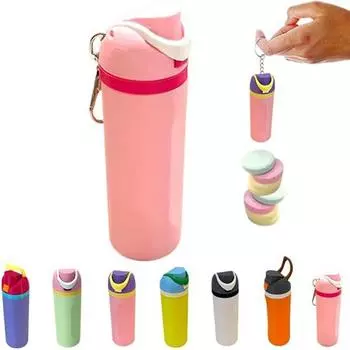 Креативный милый брелок для ключей в виде бутылки, 3D-печатный держатель для бальзама для губ, брелок для бутылки, сумка, украшение, подарок, брелок для автомобиля, подарки 2