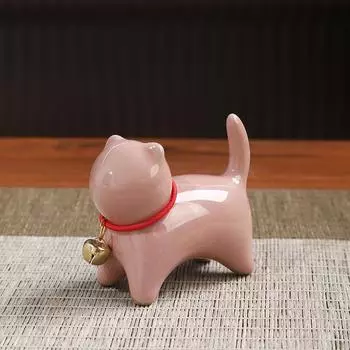 Креативный Милый Котенок Керамический Чайный Питомец Домашнее Украшение Мультяшный Подарок на День Рождения Дисплей