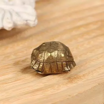 Креативный милый латунный колокольчик в виде черепахового панциря, брелок для ключей, подвеска, ювелирное изделие, металлический брелок, подвесной аксессуар для самостоятельного изготовления, подарки на удачу 1pc