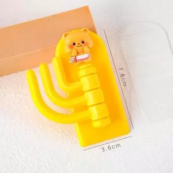 Креативный милый медведь животные прочный клейкий крючок бесследный настенный крючок для ключей в ванной комнате Kawaii Kids настенный стеллаж для хранения вещей as the picture