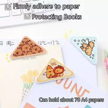 Креативный милый мультяшный медведь-масло капибара многофункциональная треугольная папка для хранения ПП клип школьные канцелярские принадлежности офисные принадлежности