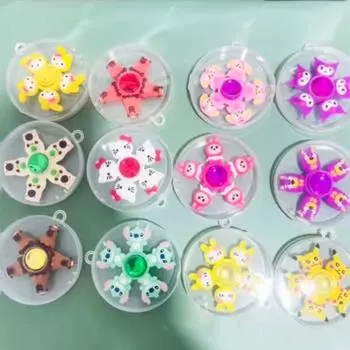 Креативный милый мультяшный топ-игрушка принцессы для детей, подарок для мальчика, вращающийся волчок для пальцев, игрушка для снятия стресса