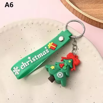 Креативный милый рождественский брелок-подвеска Санта-Клаус Снеговик Лось Рождественская елка Мультфильм Пара Автомобиль Рюкзак Подвеска Украшение