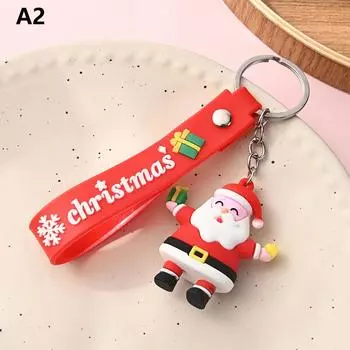 Креативный милый рождественский брелок-подвеска Санта-Клаус Снеговик Лось Рождественская елка Мультфильм Пара Автомобиль Рюкзак Подвеска Украшение