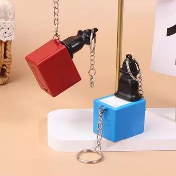 Креативный мини-брелок с музыкальным брелоком, забавный поющий брелок, брелок для пары, брелок для рюкзака, подвеска, держатель для ключей от машины, милый маленький подарок синий