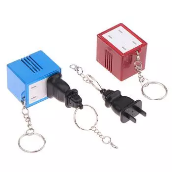 Креативный мини-брелок с музыкальным брелоком, забавный поющий брелок, брелок для пары, брелок для рюкзака, подвеска, держатель для ключей от машины, милый маленький подарок синий