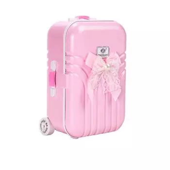 Креативный мини-чемодан-игрушка для 23,5-дюймовой куклы BJD Girl, модный багажник, багажная коробка розовый