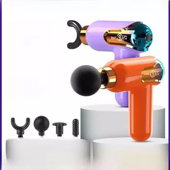 Креативный мини-мышечный массажер для женщин - карманный электрический фасциальный пистолет English manual