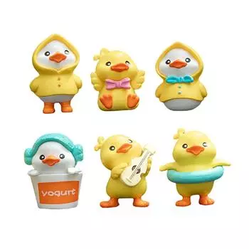 Креативный мини-украшение в виде желтой утки, милые декоративные аксессуары, украшение салона автомобиля, хороший подарок для домашнего убранства автомобиля CHINA