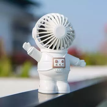 Креативный мини-вентилятор астронавта, портативный портативный вентилятор, прочный, тихий, USB-вентилятор с зарядкой 10.5*6.5*12cm