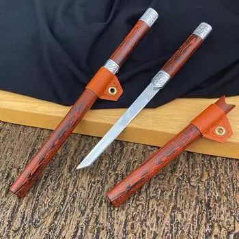 Креативный многофункциональный нож из нержавеющей стали для отдыха на природе: Маленький, с прямым лезвием, острый, для чая, фруктов и использования на кухне