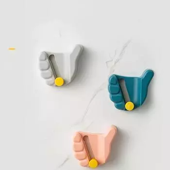 Креативный многофункциональный скользящий крючок с зажимом для швабры без проколов на кухне, в ванной, клейкая стойка для метлы, домашний подарок розовый