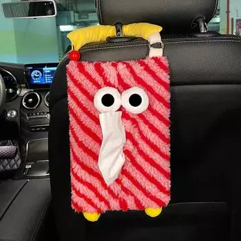 Креативный мультфильм Большеглазый монстр Коробка для салфеток Домашний Офис Автомобиль Подвесная бумажная салфетка Декоративный держатель-органайзер Аксессуары для салона автомобиля