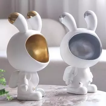 Креативный мультяшный кролик, украшение для крыльца, ящик для хранения ключей, современная модель комнаты, детская комната, гостиная, украшение для входа