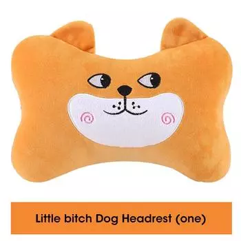 Креативный мультяшный милый автомобильный подголовник фланец плюшевая подушка для шеи дизайн салона автомобиля для девочек удобная подушка для сиденья