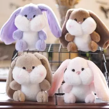 Креативный мультяшный плюшевый кролик брелок милая игрушка брелок плюшевая кукла подвесное украшение автомобильный брелок