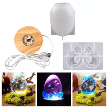 Креативный набор из 3 яиц, силиконовый набор для литья своими руками