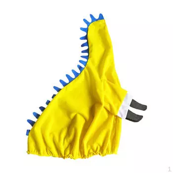 Креативный наряд в виде гуся для статуи во дворе и в офисе зелёный