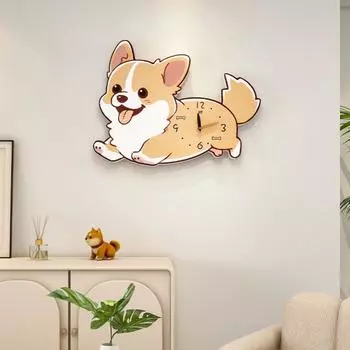 Креативный настенный светильник в кремовом стиле для украшения входа в дом, настенные часы для гостиной, простые и бесшумные часы высокого класса