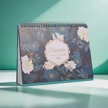 Креативный настольный календарь обратного отсчета на 2025 год с функцией перелистывания страниц