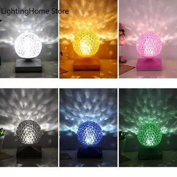 Креативный настольный светильник Crystal Ball, атмосфера, зарядка, ночник, гостиная, спальня, украшение на прикроватной тумбочке, светодиодная настольная лампа белый