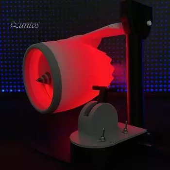 Креативный настольный вентилятор Turbo с легким резервуаром для воды. Регулируемый турбовентилятор в форме двигателя. Охлаждающий вентилятор. Охлаждающий вентилятор 2-в-1. Увлажнитель воздуха. белый