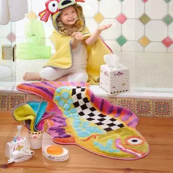 Креативный нерегулярный кашемировый впитывающий толстый коврик для ванной комнаты 40x60cm Crystal Velvet