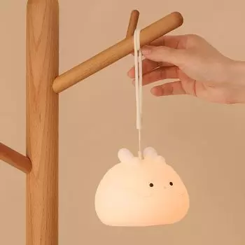 Креативный ночник в форме дракона, милый светильник в виде животного из мягкого силикона для детской комнаты, сенсорный датчик, перезаряжаемая через USB лампа для сна, спальня