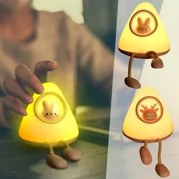 Креативный новый продукт, современная простая двухцветная космическая капсула с мягким светом и ночником для сна 115*115*113mm