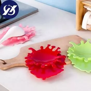 Креативный однотонный половник для супа, цветной держатель для кухонной стойки, аксессуары розовый