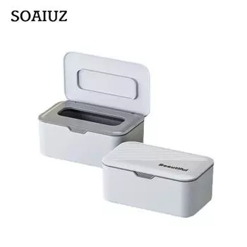 Креативный офисный диспенсер для салфеток для гостиной, столовой, коробка для салфеток, многоцелевая коробка для салфеток с крышкой, пылезащитная коробка для влажных салфеток синий